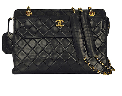Chanel Vintage CC Chain Tote, front view